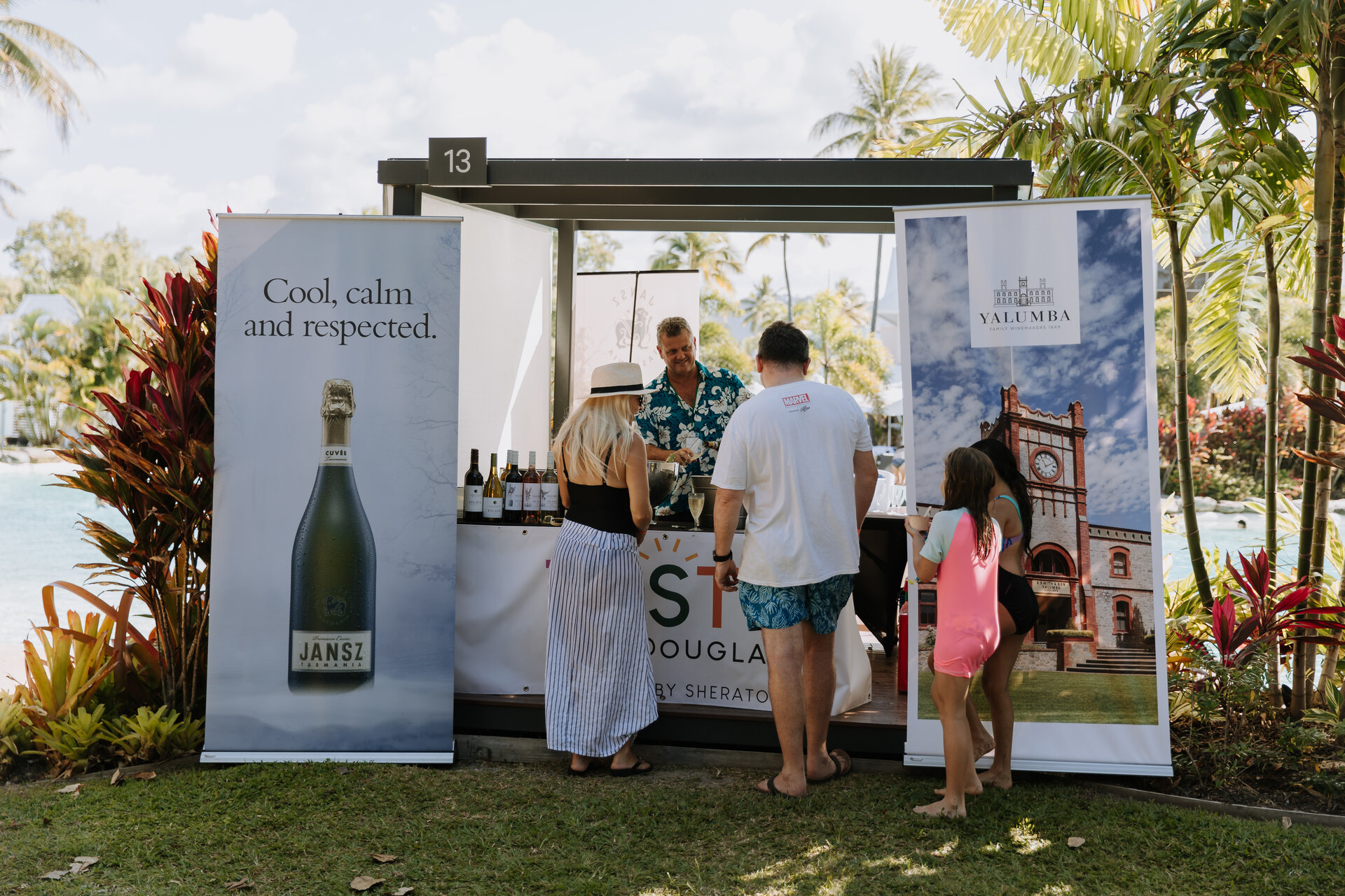 Wine stall exhibiting at Taste Port Douglas
